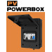 *PV POWERBOX - IP65 Black Metal Solar / EV Consumer Unit with Import/Export Meter, RCBO and SPD